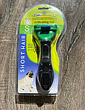 Фурмінатор (гребінець) з кнопкою для маленьких короткошерстих собак та котів FURminator Розмір S 4.5 см, фото 2