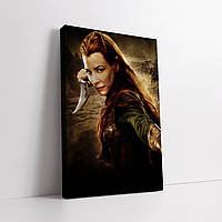 Картина на холсте "Властелин Колец. Эльфийка Тауриэль, Lord Of The Rings", 42×29см