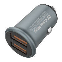 Зарядное устройство ColorWay 2USB Quick Charge 3.0 (36W) Gray (CW-CHA036Q-GR) e