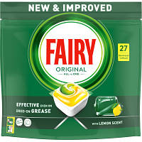 Таблетки для посудомоечных машин Fairy Original All in One Lemon 27 шт. (8006540726891) m