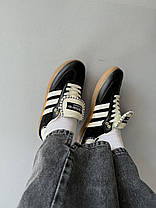 Жіночі Кросівки Adidas Samba x Wales Bonner Black Cream / Адідас Самба Уельс Боннер Чорні з Кремовим, фото 4