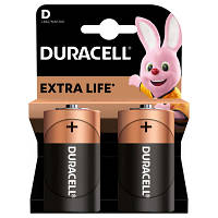 Батарейка Duracell D LR20 щелочная 2шт. в упаковке (81545439/5005987/5014435) g