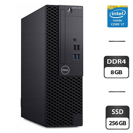 Комп'ютер Dell OptiPlex 3070 SFF/ Core i7-9700/ 8 GB RAM/ 256 GB SSD/ UHD 630, фото 1