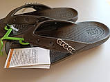 Crocs Classic flip flop в'єтнамки чорні жіночі крокс., фото 2