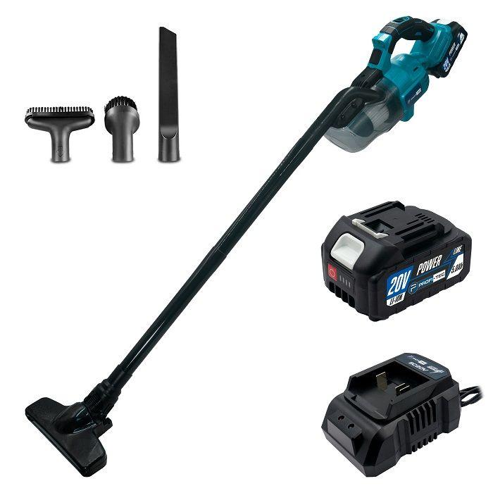 Акумуляторний пилосос PROFI-TEC PHV200BL POWERLine (2×PT2040MP (4.0 А·год), зарядний пристрій), фото 1