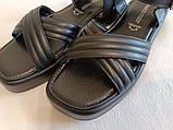 Marco tozzi шкіряні жіночі босоніжки., фото 4