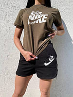 Футболка женская цвета хаки модные молодежные повседневные спортивные футболки для прогулок на девушку