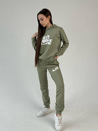 Жіночий спортивний костюм Nike модний костюм спортивні для прогулянок весняно-осінній на дівчину стильний, фото 5