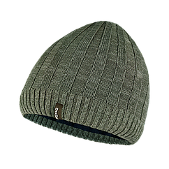 Водонепроникна шапка Dexshell Heathered Rib Knit Beanie, onesize (56-58 см), хаке