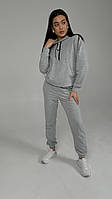 Женский спортивный костюм серый весна-осень модные костюмы женские повседневные худи с капюшоном костюм Nike