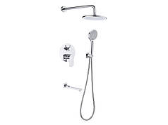 Компл., для душ кабіни (вмонтов.в стіну), хром AIM DG204-3 chrome