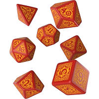 Набор кубиков для настольных игр Q-Workshop Dragon Slayer Red orange Dice Set (7 шт) (SDRS1D) e