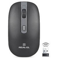 Мышка REAL-EL RM-303 black-grey g