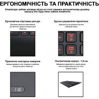 Клавиатура Piko KX6 USB Black (1283126489556) e