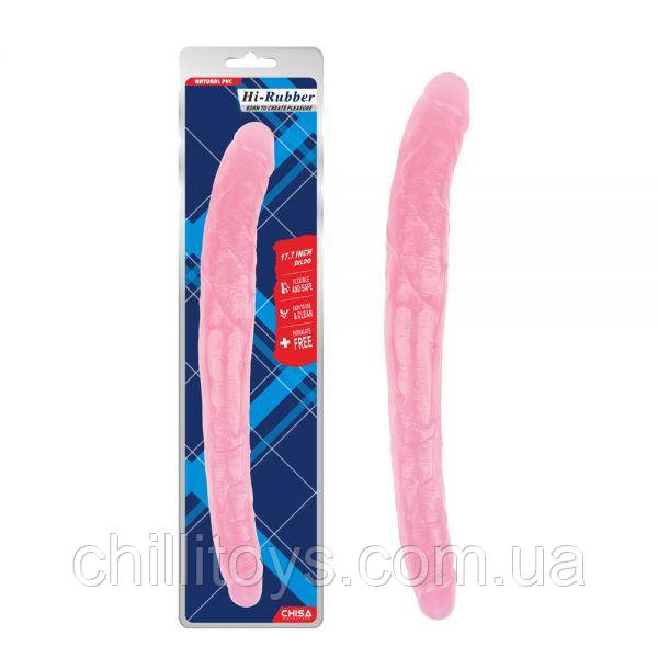 Рожевий двосторонній фалоімітатор 17.8 Inch Dildo
