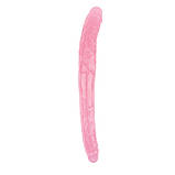 Рожевий двосторонній фалоімітатор 17.8 Inch Dildo, фото 3