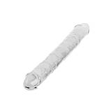 Фалоімітатор подвійний Mr. Rude Crystal Jellies Realistic Double-Ended Dildo Clear 12.0, фото 3