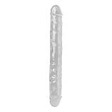 Фалоімітатор подвійний Mr. Rude Crystal Jellies Realistic Double-Ended Dildo Clear 12.0, фото 4
