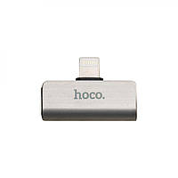 Перехідник Hoco LS24 Dual Lightning Converter Колір Сталевий