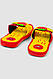Шльопанці дитячі для дівчаток 243R6009b-17, колір Червоно-жовтий, фото 4