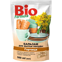 Средство для ручного мытья посуды Bio Formula Горчица дой-пак 500 мл (4823015922756) g
