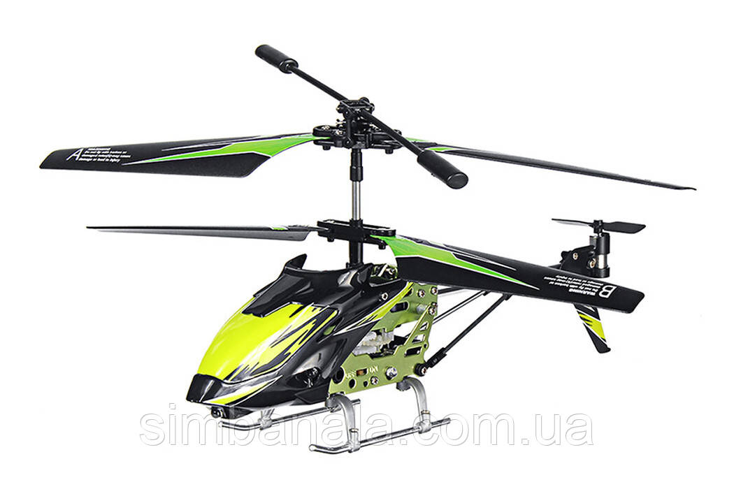 Вертоліт на пульті 3-к р/к мікро WL Toys S929 з автопілотом (зелений)