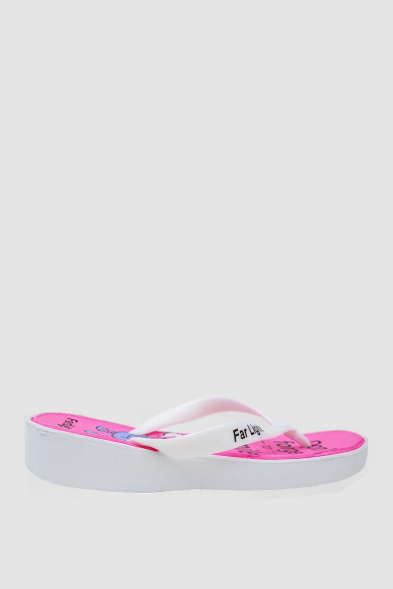 В'єтнамки дитячі для дівчаток, колір білий, 243R8423C-6, фото 1