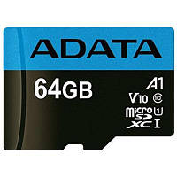 Карта памяти ADATA 64GB microSD class 10 UHS-I A1 Premier (AUSDX64GUICL10A1-RA1) g