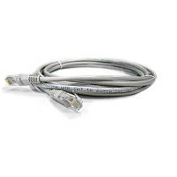 Патч-корд 1м, UTP, cat.5e, CU, 24AWG, grey Kingda KD-PAUT3100GY i