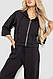 Спорт костюм жіночий двонитка, колір чорний, 102R5247, фото 2