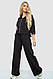 Спорт костюм жіночий двонитка, колір чорний, 102R5247, фото 3