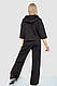 Спорт костюм жіночий двонитка, колір чорний, 102R5247, фото 4