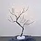 LED Світильник Нічник Дерево Бонсай Сріблястого Кольори з Теплим світлом USB + 3AA, фото 3