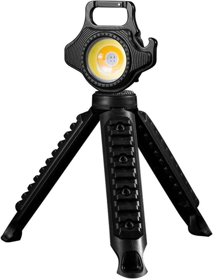 Ліхтарик із триногою акумуляторний + карабін w5133-2, фото 1