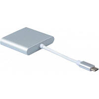 Переходник Dynamode Dynamode USB3.1 Type-C to 1хHDMI, 1хUSB 3.0, 1хUSB Type-C Fe (Multiport USB 3.1 Type-C to