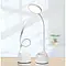 Гнучка настільна лампа з коробкою для ручки та тримачем для телефона DIGAD 1933 Білий, фото 3