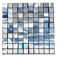 Декоративная панель с пайетками для фотозоны, серебряная, 30*30см, 100 паеток
