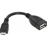 Дата кабель OTG USB 2.0 AF to Micro 5P 0.08m Defender (87300) p