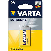 Батарейка Varta Крона 6F22 Superlife Zinc-Carbon * 1 (02022101411) p