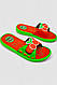 Шльопанці дитячі для дівчаток, колір салатово-жовтогарячий, 243R6009b-17A, фото 3