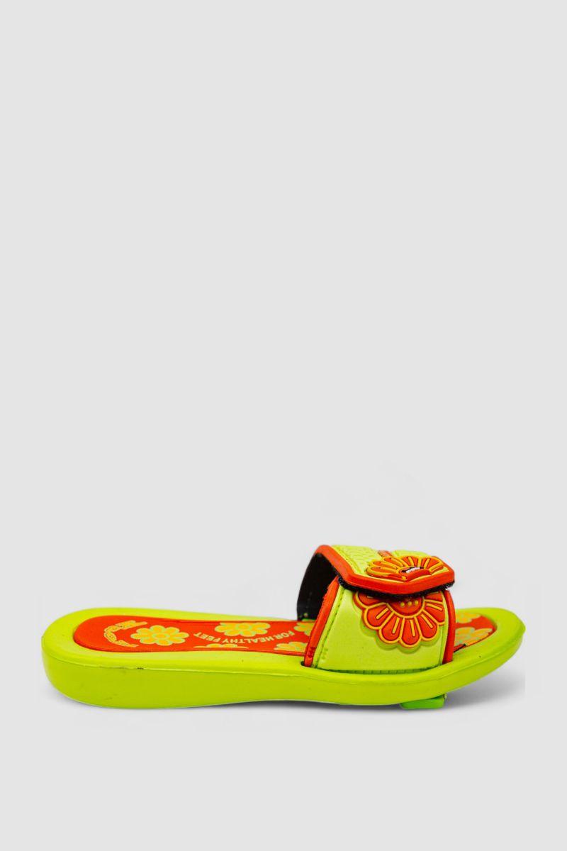 Шльопанці гумові дитячі для дівчаток, колір салатовий, 243R617C-59, фото 1