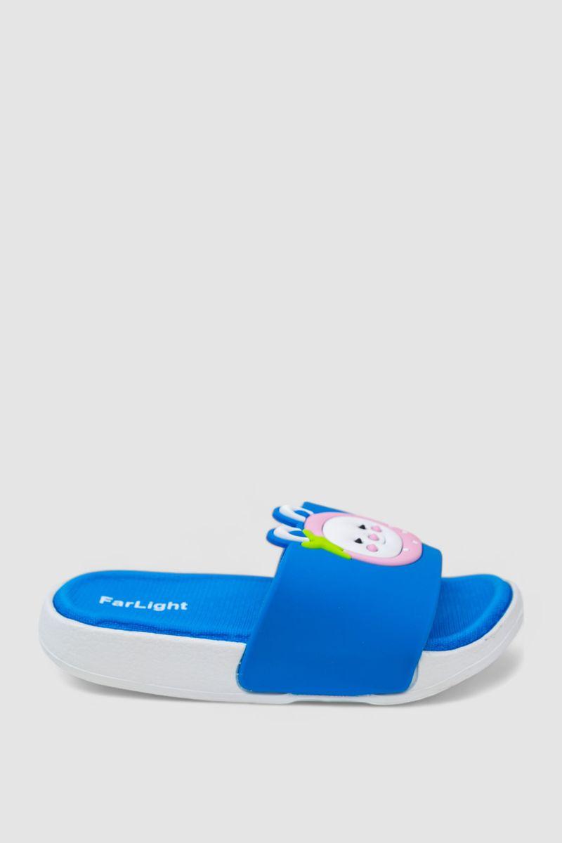 Шльопанці дитячі дівчаток, колір синій, 243R9003D-15, фото 1