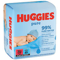 Детские влажные салфетки Huggies Ultra Comfort Pure 56 х 3 шт (5029053550091) b