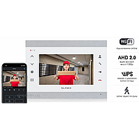 Видеодомофон Slinex SL-07N Cloud (silver/white),Wi-Fi, 7 сенсорный IPS экран, запись по движению, (AHD, TVI,