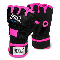 Бинты-перчатки Everlast Evergel Hand Wraps 723791-70-84 Чорні/Рожеві M/L (009283587666) o