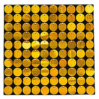 Декоративная панель с паетками для фотозоны, золотая, 30*30см, 100 паеток