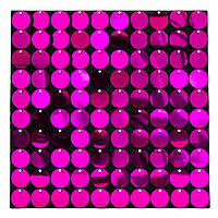 Декоративная панель с паетками для фотозоны, фуксия, 30*30см, 100 паеток