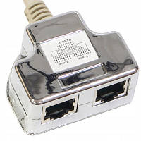 Разветвитель витой пары, UTP, cat.5e, 1*Male/RJ45-2*Femail/RJ45 Hypernet (YT4-U2-U2) g