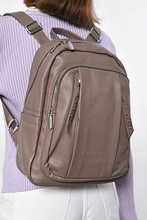Жіночий рюкзак з екошкіри сірого кольору 179268S