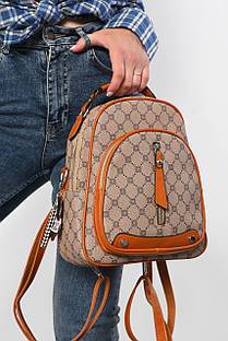 Жіночий рюкзак з екошкіри коричневого кольору 179284S